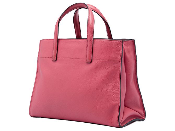 Borsa Tote Prada Pink Saffiano Soft Triple Pocket Rosa - vista 2
