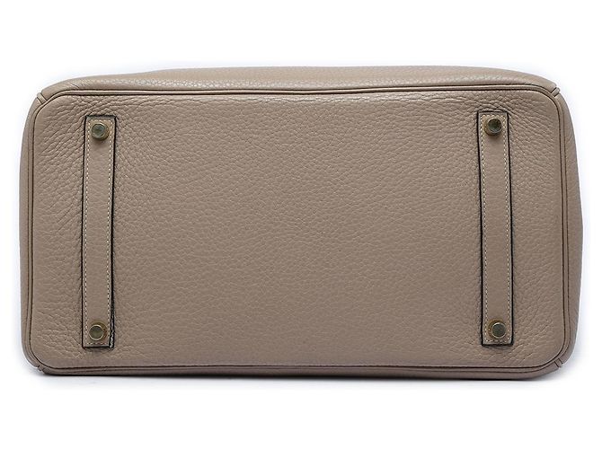 Hermès Brown Clemence Birkin Retourne 35 Marrone Taupe - vista 3