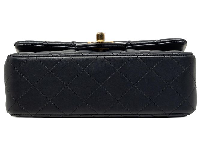 Chanel Blue Mini Rectangular Classic Lambskin Single Flap Blu navy - vista 3