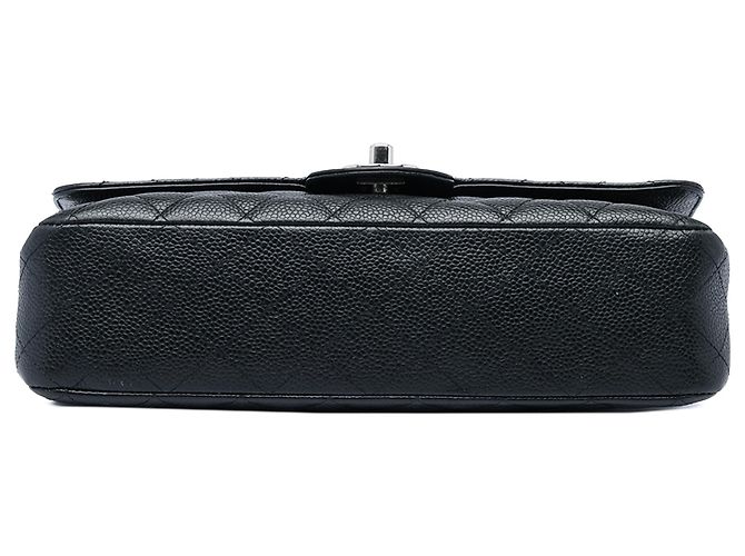 Chanel Black Medium Classic Caviar Double Flap Nero - vista 3
