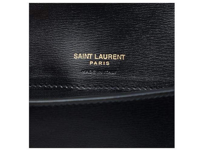 Portafoglio a catena Kate in pelle nera monogram Saint Laurent Nero - vista 4
