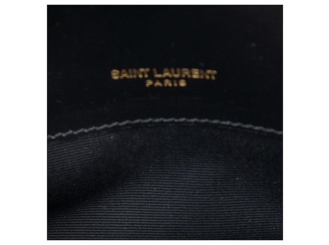 Portafoglio a catena Kate in pelle nera monogram Saint Laurent Nero - vista 5