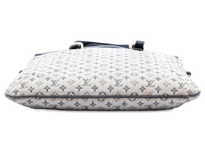 Louis Vuitton Gray Monogram Mini Lin Francoise Marrone Blu navy - vista 3