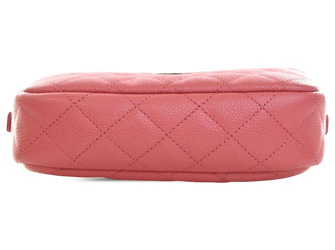 Chanel Small CC gesteppte Caviar Camera Bag in Rosa Pink - Ansicht 3