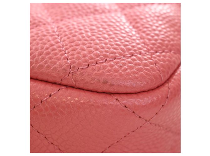 Chanel Small CC gesteppte Caviar Camera Bag in Rosa Pink - Ansicht 7