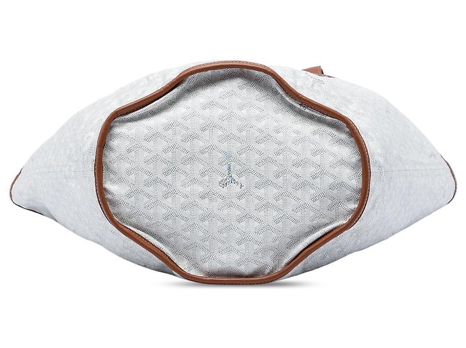 Tote Belharra reversibile in Goyardine bianca Goyard Bianco - vista 3