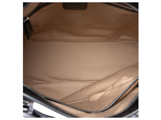 Burberry Beige Supernova Check Tote aus beschichtetem Canvas - Ansicht 4