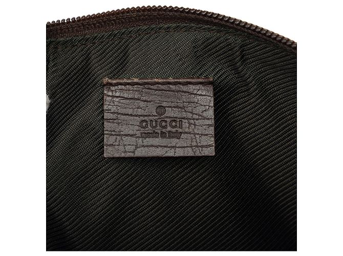 Gucci Beige GG Canvas Boat - vista 5