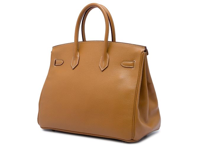 Hermès Brown Togo Birkin Retourne 35 Marrone Cammello - vista 2