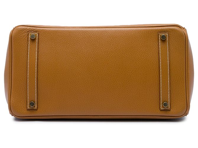Hermès Brown Togo Birkin Retourne 35 Marrone Cammello - vista 3