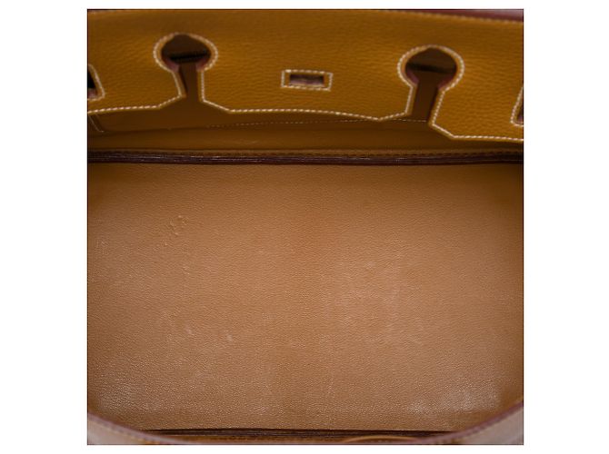 Hermès Brown Togo Birkin Retourne 35 Marrone Cammello - vista 4