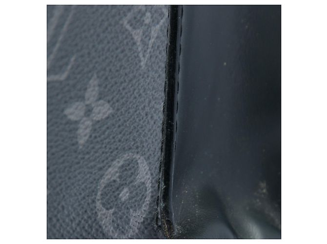 Louis Vuitton Black Monogram Eclipse Pochette Voyage MM Nero - vista 5