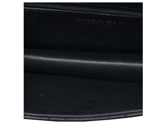 Chanel Black Mini Sheepskin Beauty Lock Flap Nero - vista 4