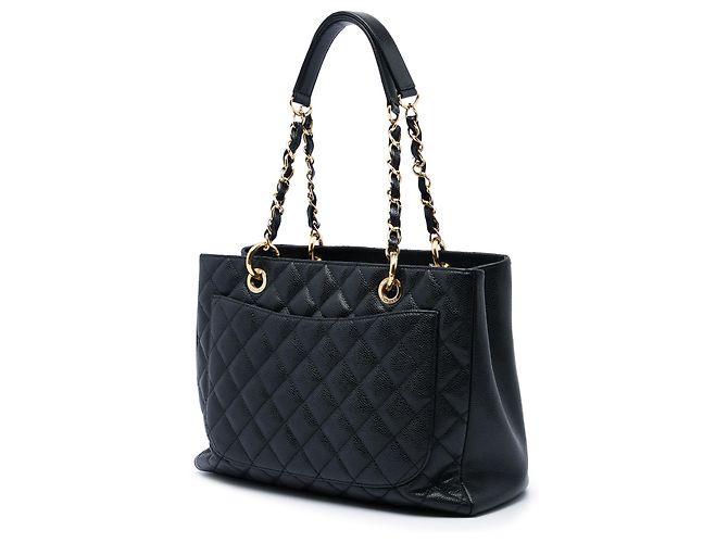 Chanel Black Caviar Grand Shopping Tote Schwarz - Ansicht 2