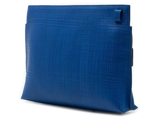 Clutch Anagram T in pelle blu LOEWE - vista 2