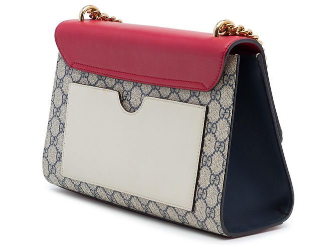 Padlock Borsa a tracolla Gucci Beige Medium GG Supreme con lucchetto - vista 2