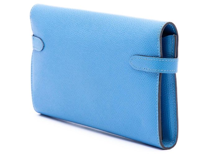 Hermès Blue Epsom Kelly Longue Wallet - view 2