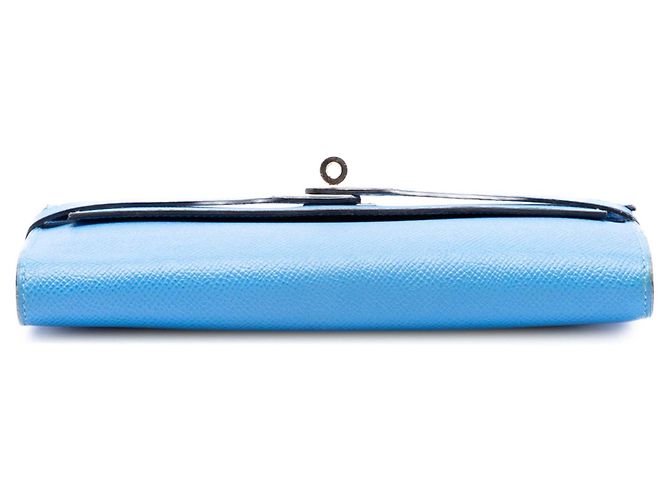 Hermès Blue Epsom Kelly Longue Wallet - view 3