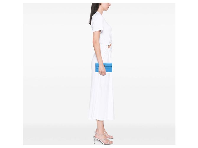 Hermès Blue Epsom Kelly Longue Wallet - view 7