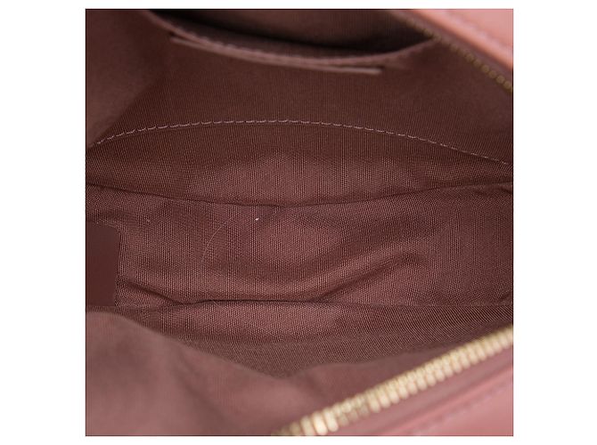 Chanel Pink Chevron Lambskin Round As Earth Crossbody Rosa - vista 4