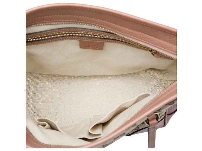 Gucci Bree Shopper aus beige GG Canvas - Ansicht 4