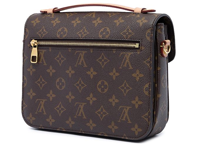 Louis Vuitton Brown Monogram Pochette Metis Marrone - vista 2
