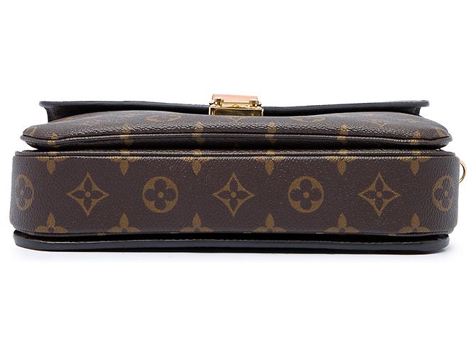 Louis Vuitton Brown Monogram Pochette Metis Marrone - vista 3