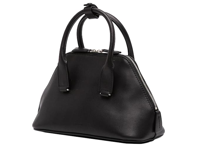 The Row Borsa Devon Saddle Mini in vitello nero - vista 2