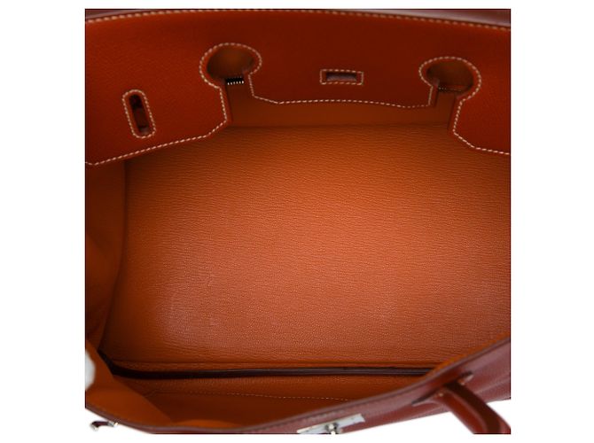 Hermès Brown Epsom Candy Verso Birkin Retourne 35 Marrone - vista 4