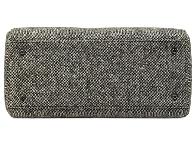 Dior Gray Medium Tweed Lady Dior Marrone - vista 3
