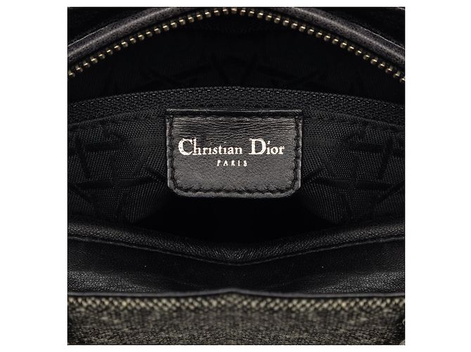 Dior Gray Medium Tweed Lady Dior Marrone - vista 5