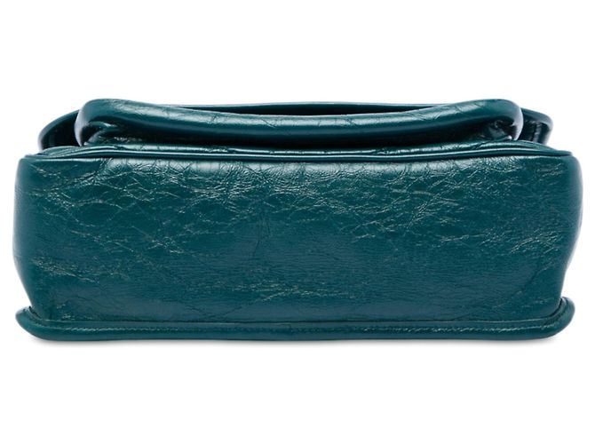 Saint Laurent Niki in pelle di vitello grana grossa verde Medium Verde scuro - vista 3