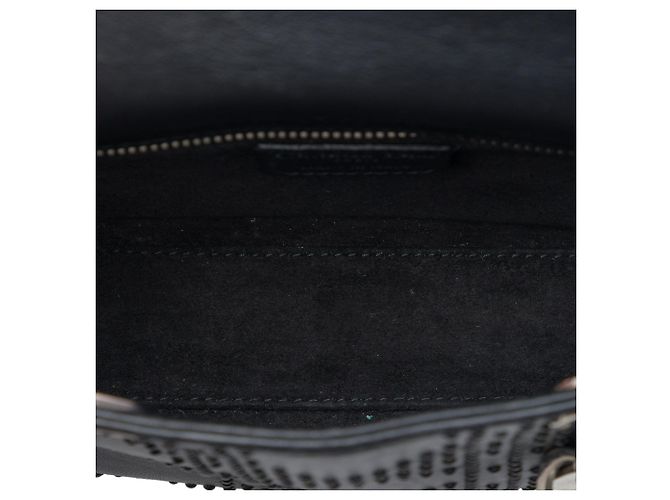 Dior Mini Lady Dior in pelle di vitello Cannage borchiata nera Nero - vista 4