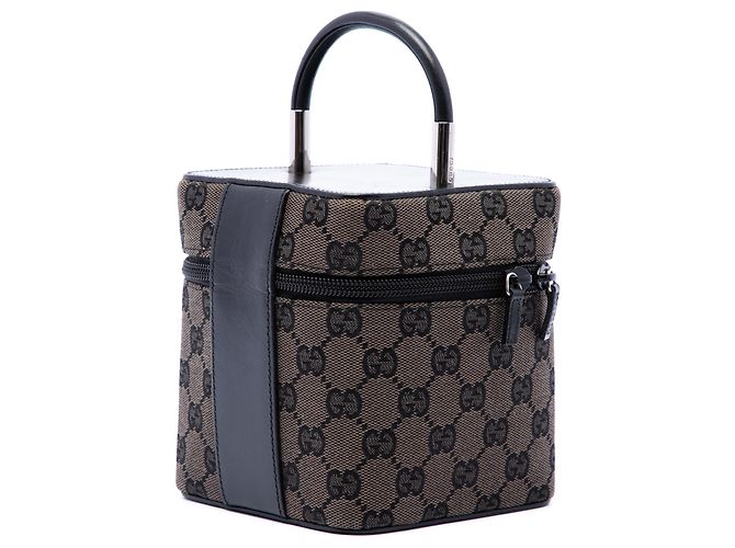 Borsa beauty Gucci Mini GG Canvas Marrone - vista 2