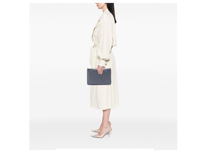 Goyard Gray Goyardine Senat MM Marrone - vista 6