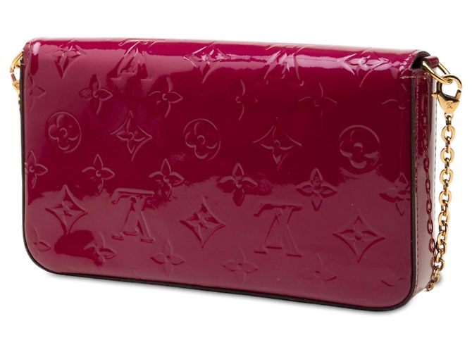 Louis Vuitton Pink Monogram Vernis Pochette Felicie Rosa - vista 2