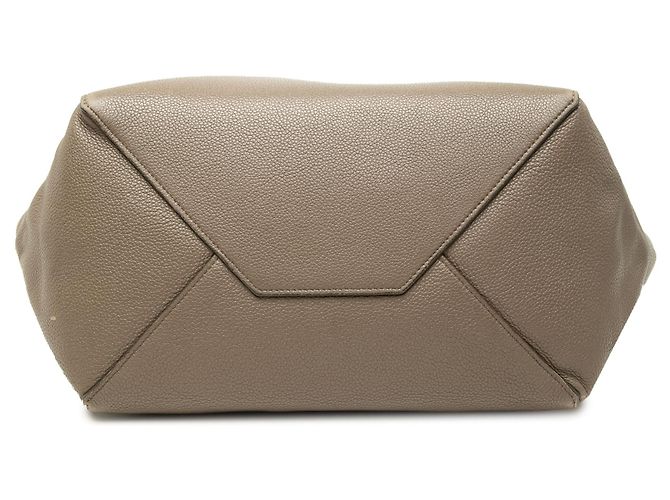 Céline Celine Phantom Cabas Klein aus Narbenleder Braun Taupe - Ansicht 3