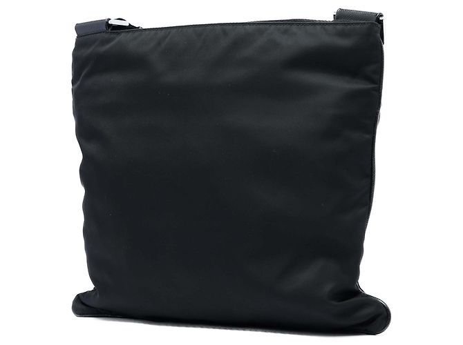 Borsa a tracolla Prada in Tessuto nera con zip Nero - vista 2