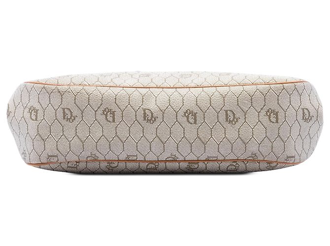 Borsa a tracolla Dior in tela rivestita beige a nido d'ape - vista 3