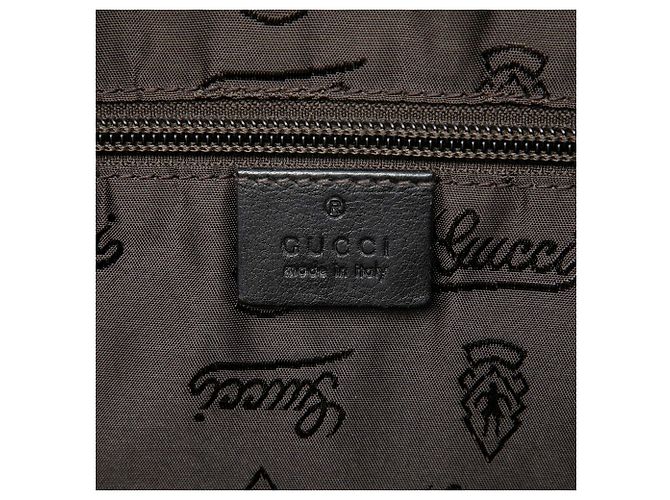 Bolsa Tiracolo Gucci Brown Guccissima Marrom Castanho escuro - vista 5
