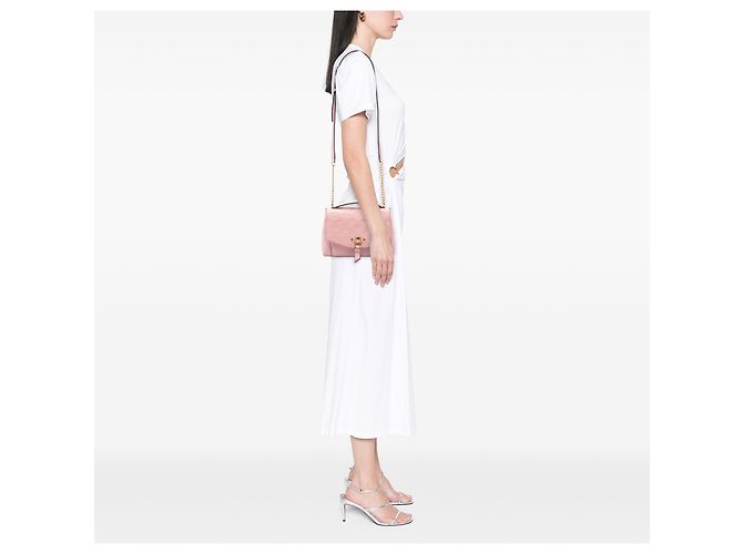 Louis Vuitton Pink Monogram Empreinte Blanche BB Rosa - vista 6