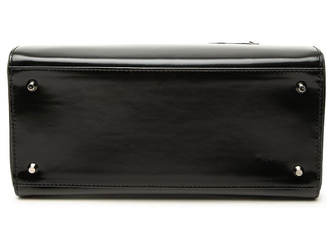 Dior Black Medium Glazed Calfskin Lady Dior Nero - vista 3