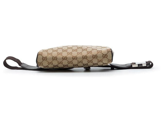 Gucci Gürteltasche aus beige GG Canvas - Ansicht 3