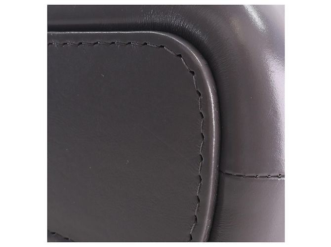 Chanel Gabrielle Hobo Small aus gestepptem grauem Kalbsleder Braun Anthrazitgrau - Ansicht 11