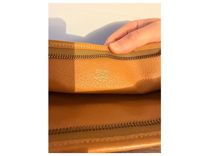 Céline Pochette Triomphe en toile enduite marron Monogramme - vue 6