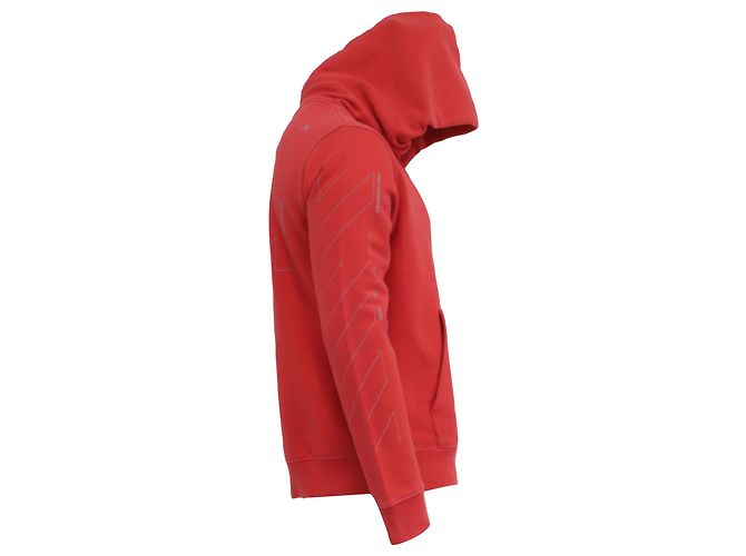 Off White Off-White Hoodie mit Logo-Print aus roter Baumwolle - Ansicht 3
