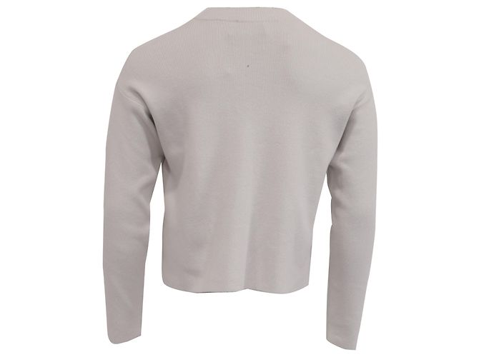 Ami Ami de Cœur Pullover aus weißer Baumwolle Roh - Ansicht 4