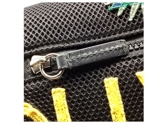 Mochila Gucci Hollywood bordada en poliéster negro - vista 12