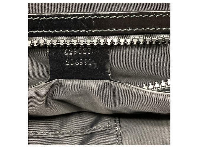 Mochila Gucci Hollywood bordada en poliéster negro - vista 7