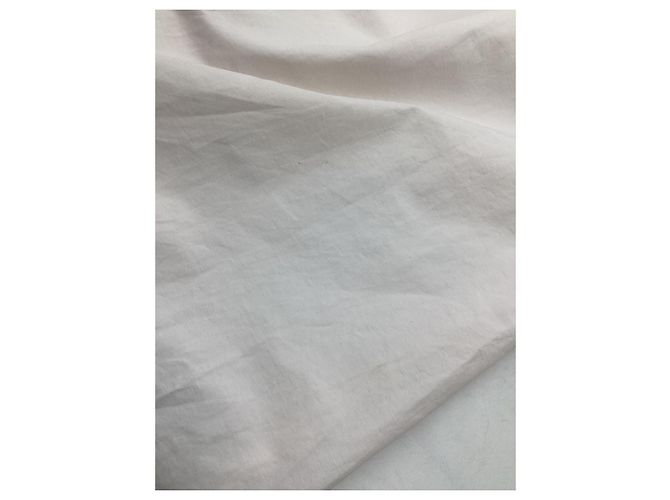 Acne Studios Drawstring Wide-Leg Pants in White Cotton Python print - view 12